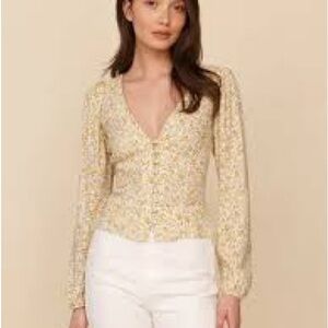 Floral Cream Blouse
